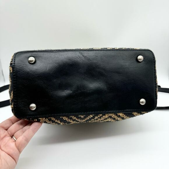 Patricia Nash Empoli Satchel With Bamboo Handle In Tribal Weave Pattern Mid-Size - Picture 8 of 13